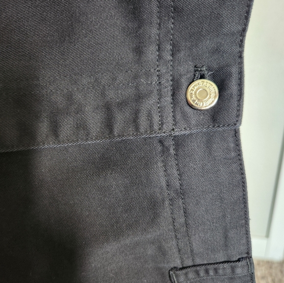 Ralph Lauren Shorts Black Women's Size 6 Silver Snaps - Picture 11 of 11